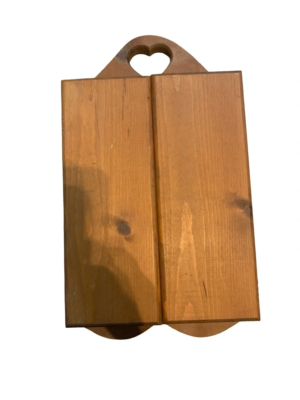 Rustic Pine Wall Cabinet Country Farmhouse Curio Cabinet Heart Cutout